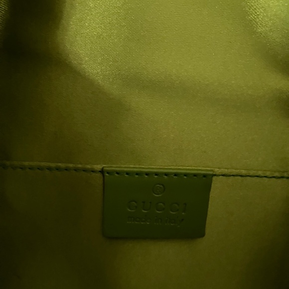 Very rare, vintage Gucci alligator and monogram canvas clutch - Picture 7 of 8